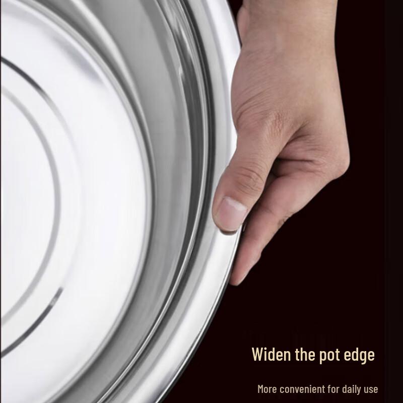 Huabeishi Thickened Stainless Steel Round Mixing Bowl