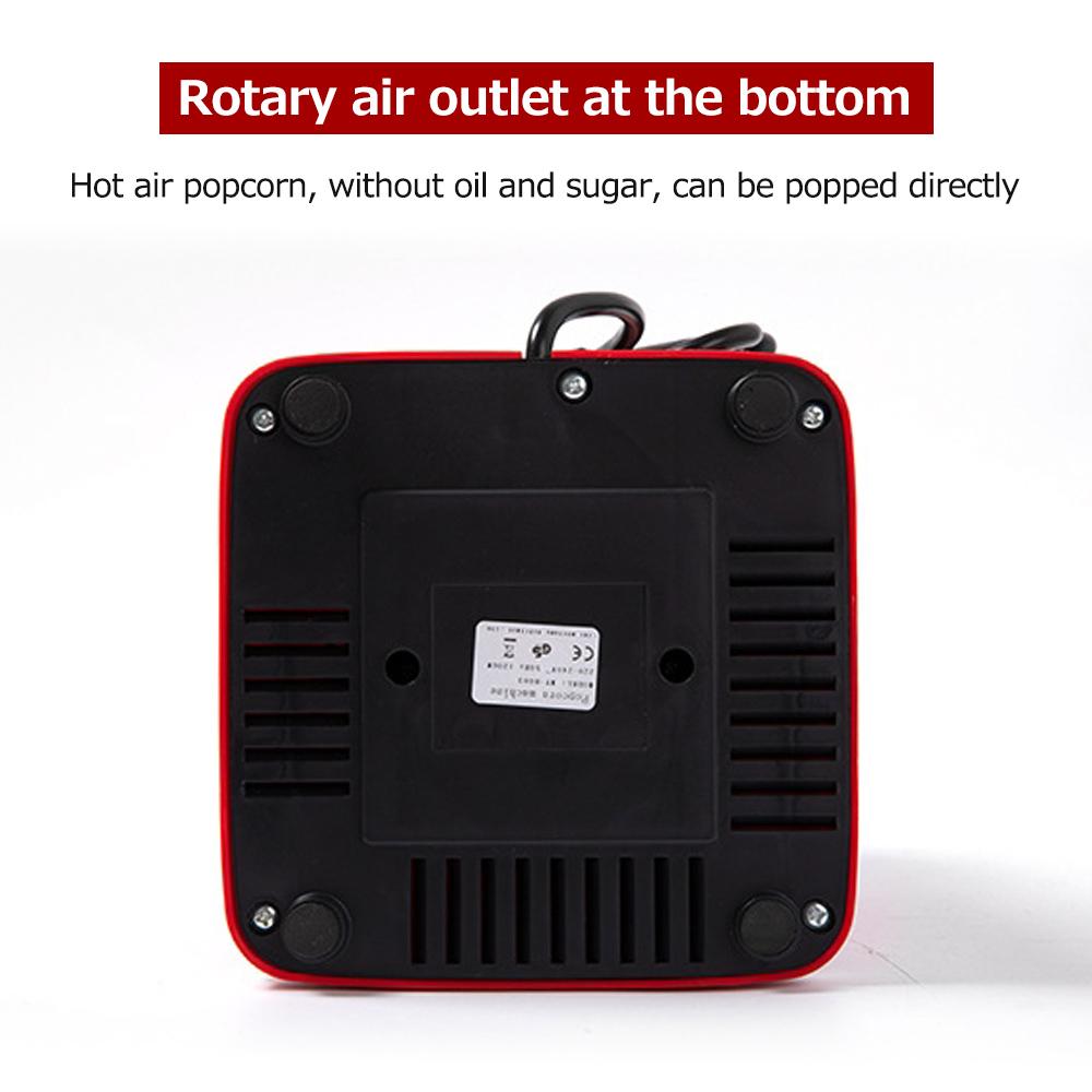 Patlamış Mısır Makinesi Ev Patlamış Mısır Yapma Makinesi 1200W Yüksek Güçlü Küçük Mısır Ekstruder Mini Basketbol Potası