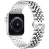 5-Beads Stainless Steel Watch Band for Apple Watch Series 10 42mm/9 8 7 41mm/6 5 4 SE SE (2022) SE (2023) 40mm/3 2 1 38mm