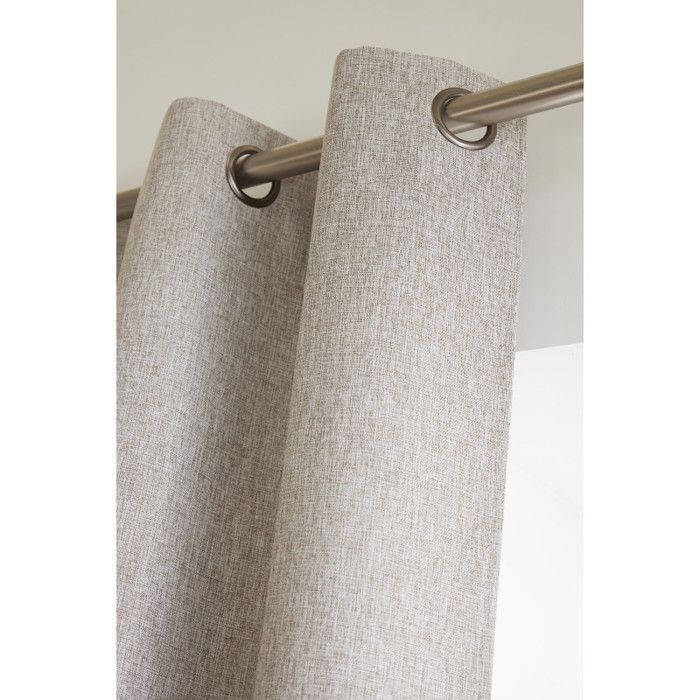 Rideau 100% occultant + 8 œillets 140 x 240 cm Polyester chambray "Eres" Le fil d'Ariane