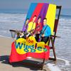 Beweis Strandtuch mit The Wiggles Muster - weich, saugfähig, schnelltrocknend, maschinenwaschbar - perfekt zum Schwimmen, Camping, Baden