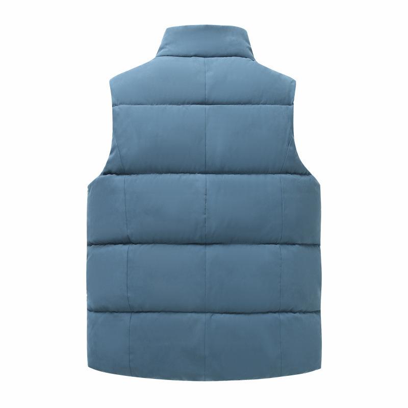 Autumn and Winter Men's Thickened Cotton Vest Sleeveless Vest Korean Version Vest Stand-up Collar Casual Jacket