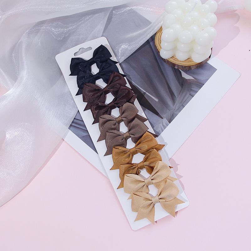 

Барвисті шпильки-бантики для волосся для дівчаток - Милі, універсальні та прості аксесуари для волосся в європейському та американському стилі