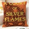 Novel AA Court of Thorns and Roses  Natural Linen Organic Fabric DoubleSided Printing Sofa Home Decor Gift Pillow Case
