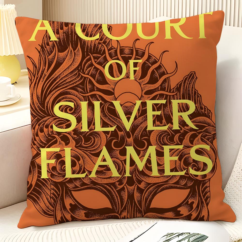 Novel AA Court of Thorns and Roses Natural Linen Organic Fabric DoubleSided Printing Sofa Home Decor Gift Pillow Case