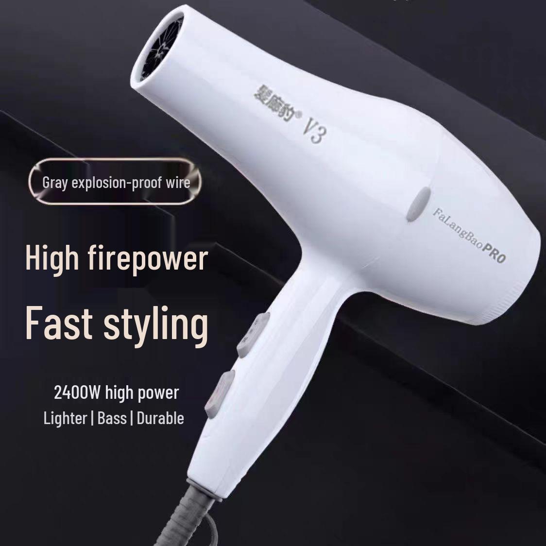 Мощный фен Leopard V3 для салона и дома - Быстрая сушка, защита постоянной температурой