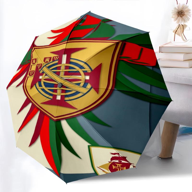 Royal Emblem Nautical Pride Folding umbrella Suitable for all seasons Suitable for all seasons Gift Three folds printing