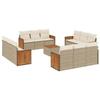 VidaXL Garden Lounge Set with Cushions 13 Pcs, Patio Sofas, Patio Furniture Set, Outdoor Furniture, Beige 3227521