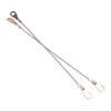 2Pcs 10.6in Tailgate Cable Hook Stainless Steel Wire Automotive Tailgate Cable Replacement for Mule 3000 3010 3020