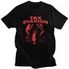 Men Funny Tax Evasion Lobster Meme Design T Shirts Summer Short Sleeve Pure Cotton Colthing Leisure Novelty Graphic Tee Tops