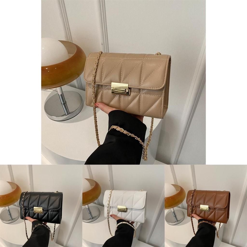Stylish Retro Small Square Shoulder Bag For Women 2024 Trendy Casual Chain Bag