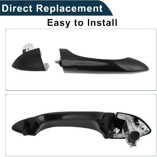 Außentürgriff für BMW X5 E53 2000-2006 Langlebig Nr. 51218257738 | Vordere rechte Türgriff Schwarz 1 Stück