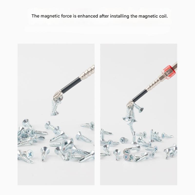 1/4inch Hex Screwdriver Magnetic Tool Magnetizer Demagnetizer For Quick Use Lightweight Portable Design