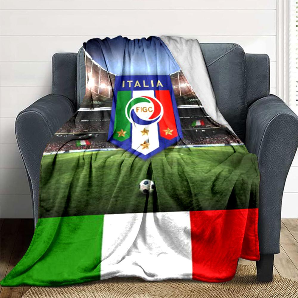 Italia Print Flannel Blanket High Quality Warm Comfortable Cover for All Seasons Perfect for Gifts Home Decor
