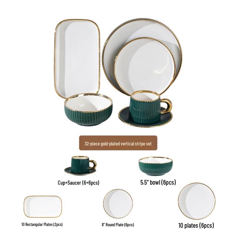Bachengdao Luxury Ceramic Dinnerware Set