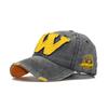 W Baseball Cap Snapback Hats Bone Casquette Hat Distresseded Wearing Fitted Hat For Men Custom Hats Embroidery Letter Print