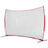 Barricade Backstop Net, 16x10 Ft Ball Sports Barrier Netting, Portable Practice Equipment with Carry Bag, Protection Screen for Baseball Softball