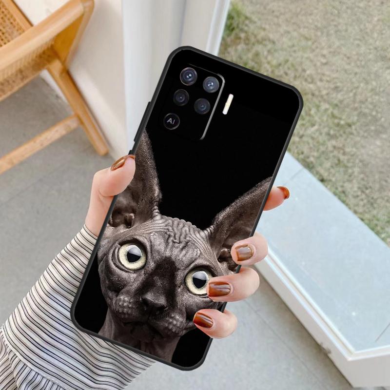 

Sphynx Sphinx Cat Case For Oppo A60 A80 A40 A17 A57 A77 A74 A54 A94 A78 A98 A18 A38 A58 A96 A76 A16 A15 A5 Pro OPPO A74 4G