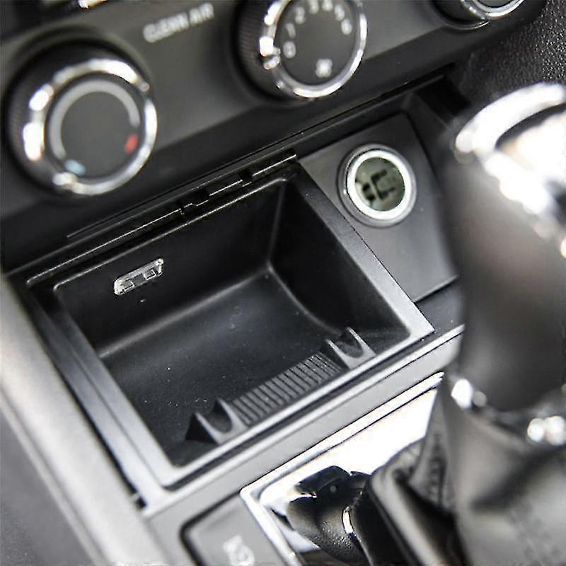 Car Front Usb Charger Cigarette Lighter Storage Box Usb Adapter