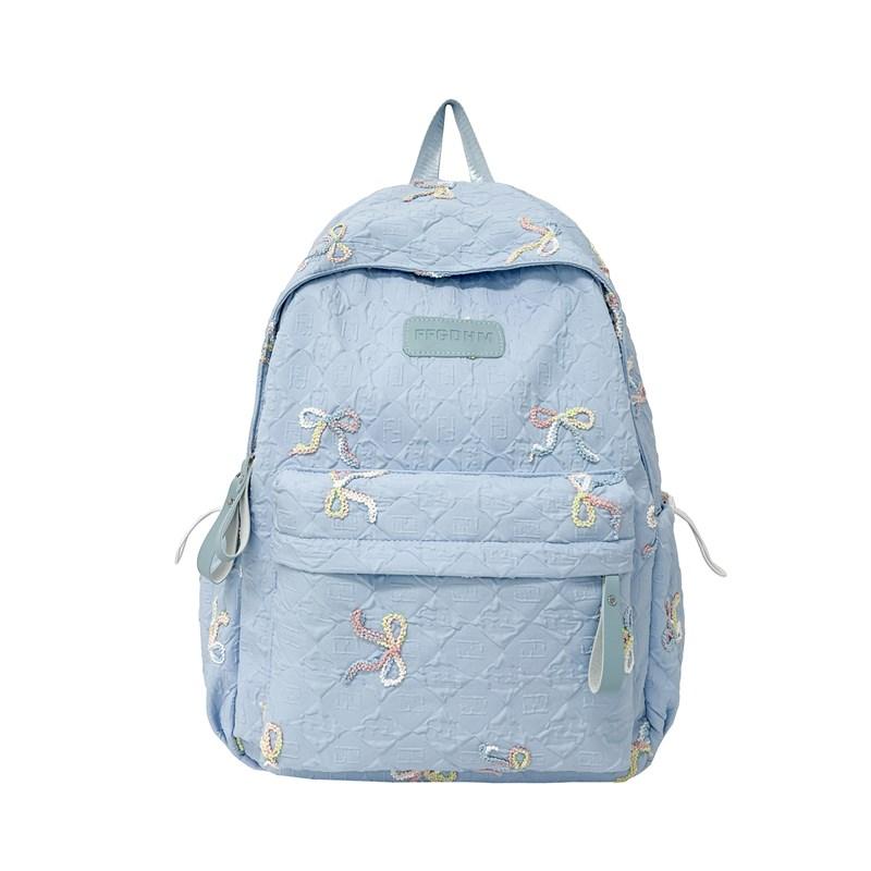 Women's Large Capacity Backpack Bow Commuter Student Schoolbag