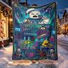 Ghostbusters Pattern Blanket for Home Decoration, Bed, Sofa, Car Travel, Camping, Suitable for All Seasons, Birthday Christmas Gift