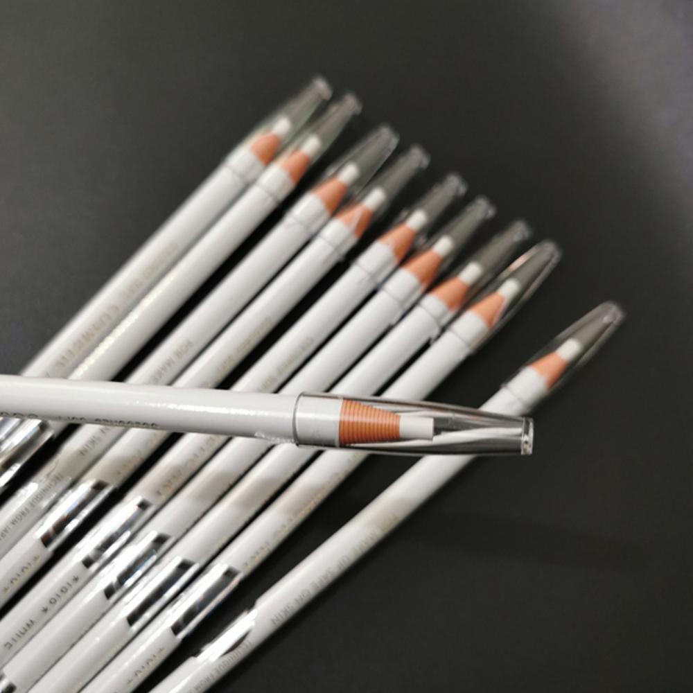 

2 шт., маркер для татуировки, профессиональный полуперманентный инструмент для бровей, губ, полуперманентный маркер для татуировки, ручка для микроблейдинга, позиционирования бровей(Wihte)