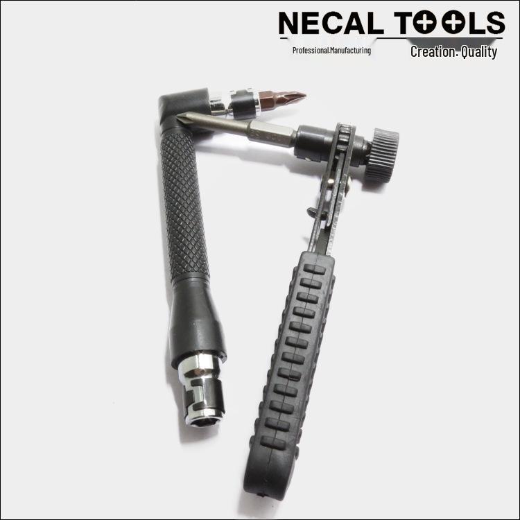 1/4" Mini Quick-Release Ratchet Wrench & Air Driver Screwdriver with Bit Holder.