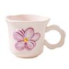 Three Dimensional Handmade Design Sense Flowers High Value Ceramic Mug Coffee Cup Girls Water Cup Creative Birthday Gift
