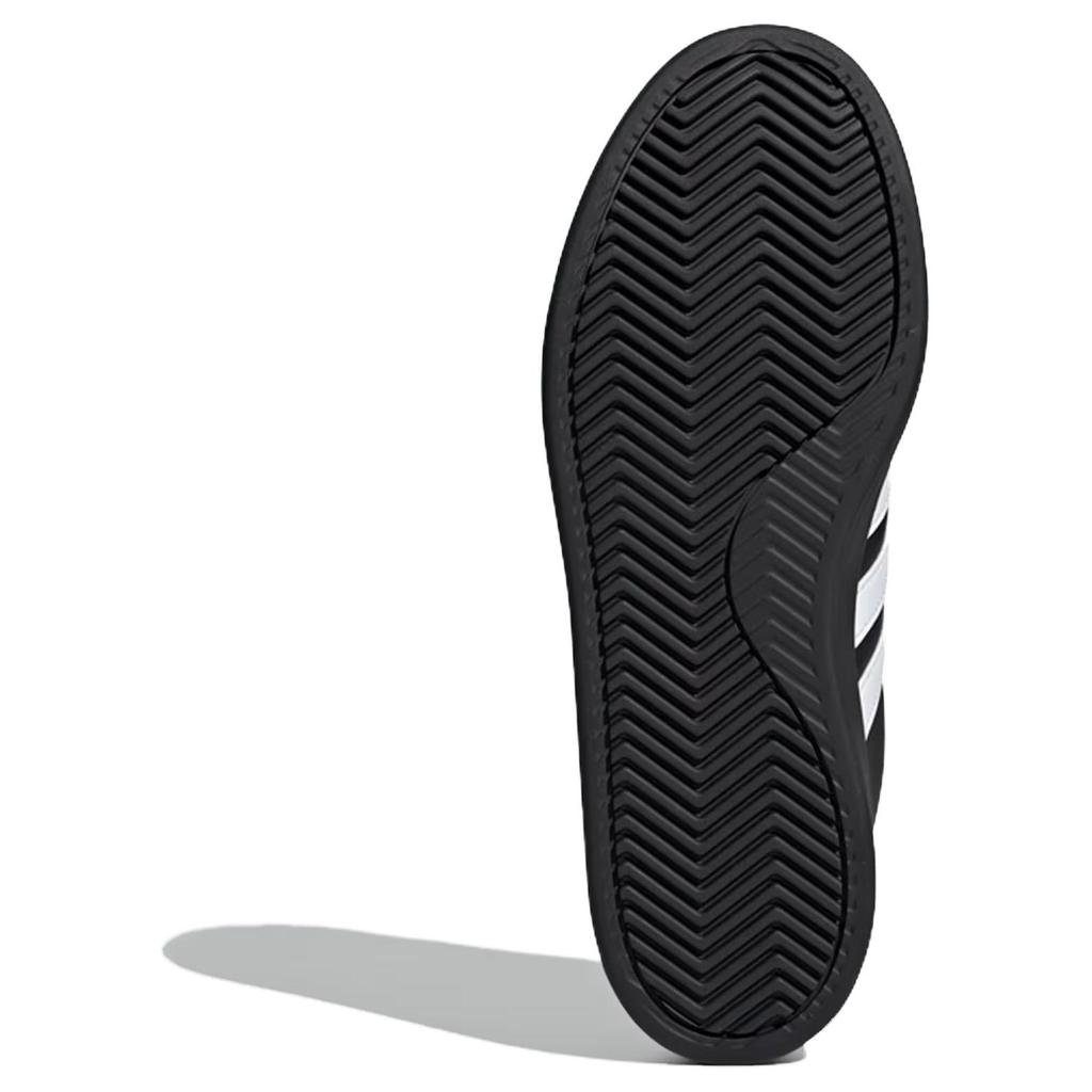 Adidas Grand Court 2.0 Black White Men Sneakers Core-Black Cloud-White Gold-Metallic JR0546