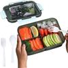 Draagbare Lunchbox met Deksel Verdeeld in Vakken Geïsoleerde Lunchbox voor Kantoorpersoneel Thermische Lunchbox Bento Lunchbox