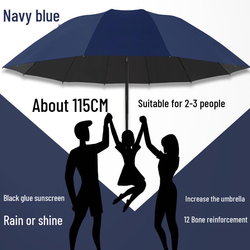 Parapluie Pare-Soleil Double Usage Extra Large: Épais, Renforcé, Pliable pour le Soleil et la Pluie