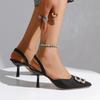 Fashion 2025 Ladies Summer Sexy Fashion New Style Pointed Stiletto Heels Comfortable Casual Banquet Party Outdoor Women's Single Shoes