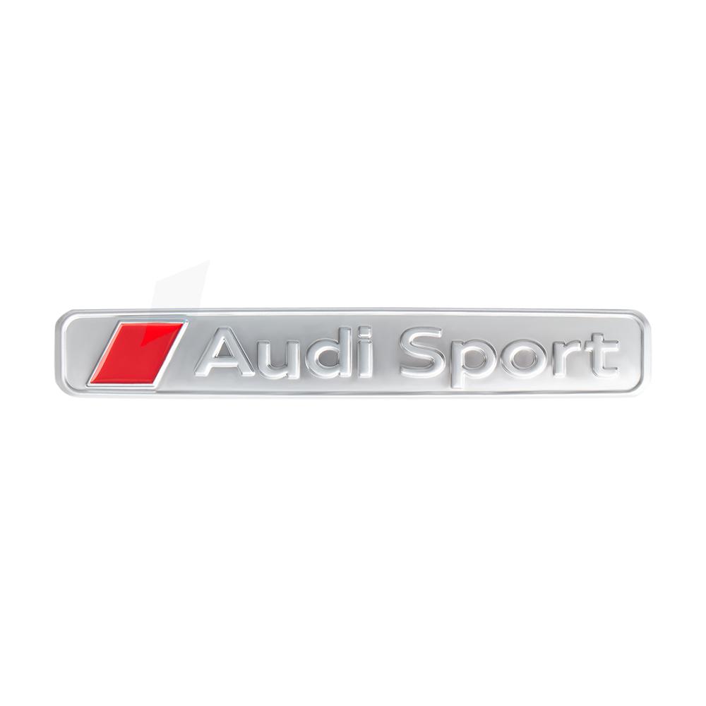 3D ABS Car Rear Trunk Side Body Fender Emblem Sticker Decoration Decal For Audi Sport Badge Logo Auto Modification Accessories