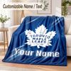 Personalisierte Flanelldecke mit Toronto Maple Leafs Aufdruck Warme Gemütliche Decke für Zuhause Sofa Bettwäsche