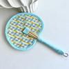 Colourful Weaving Fan Hand-cranked Craft Fan Portable Handheld Fan  Home Decor