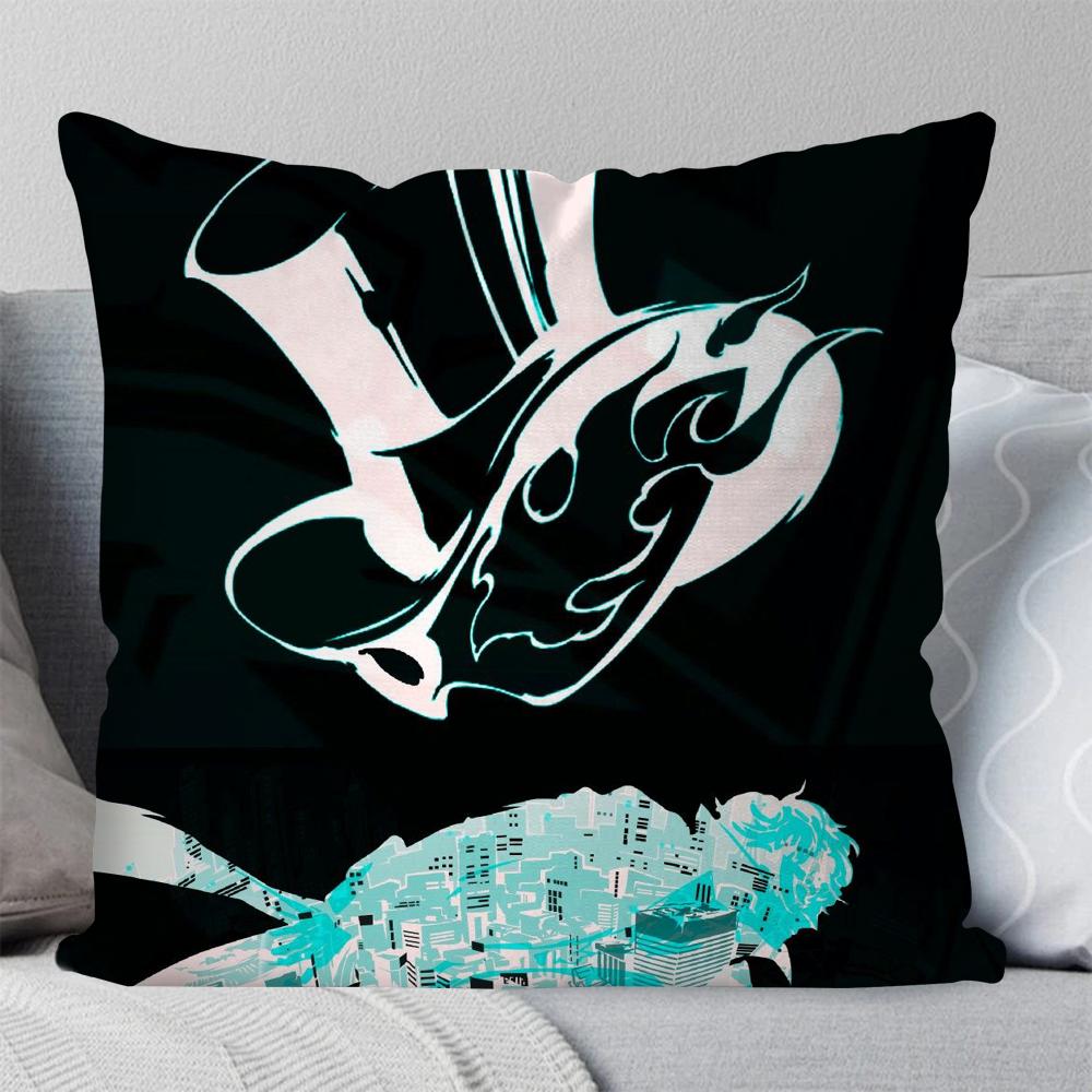 P-Persona 5 Role Playing Game Pillow Case Square Pillow Bedroom Sofa Leisure Comfortcushioncar Living Room Home Decoration 40X40