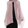 Abendkleid Schal Transparent Chiffon Damen Elegant Weich Seidig Glänzend Schal Hochzeit Brautschal Hochzeitsfeier