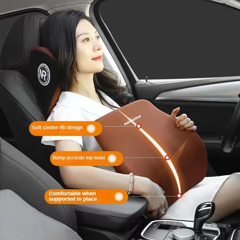 Auto Memory Foam Nackenkissen Schutz Lendenwirbelstützkissen Lendenwirbelstützkissen Auto Kopfstützkissen Sitzstützen