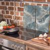 Glass Protective Stovetop Panel 2x30x52 Marble