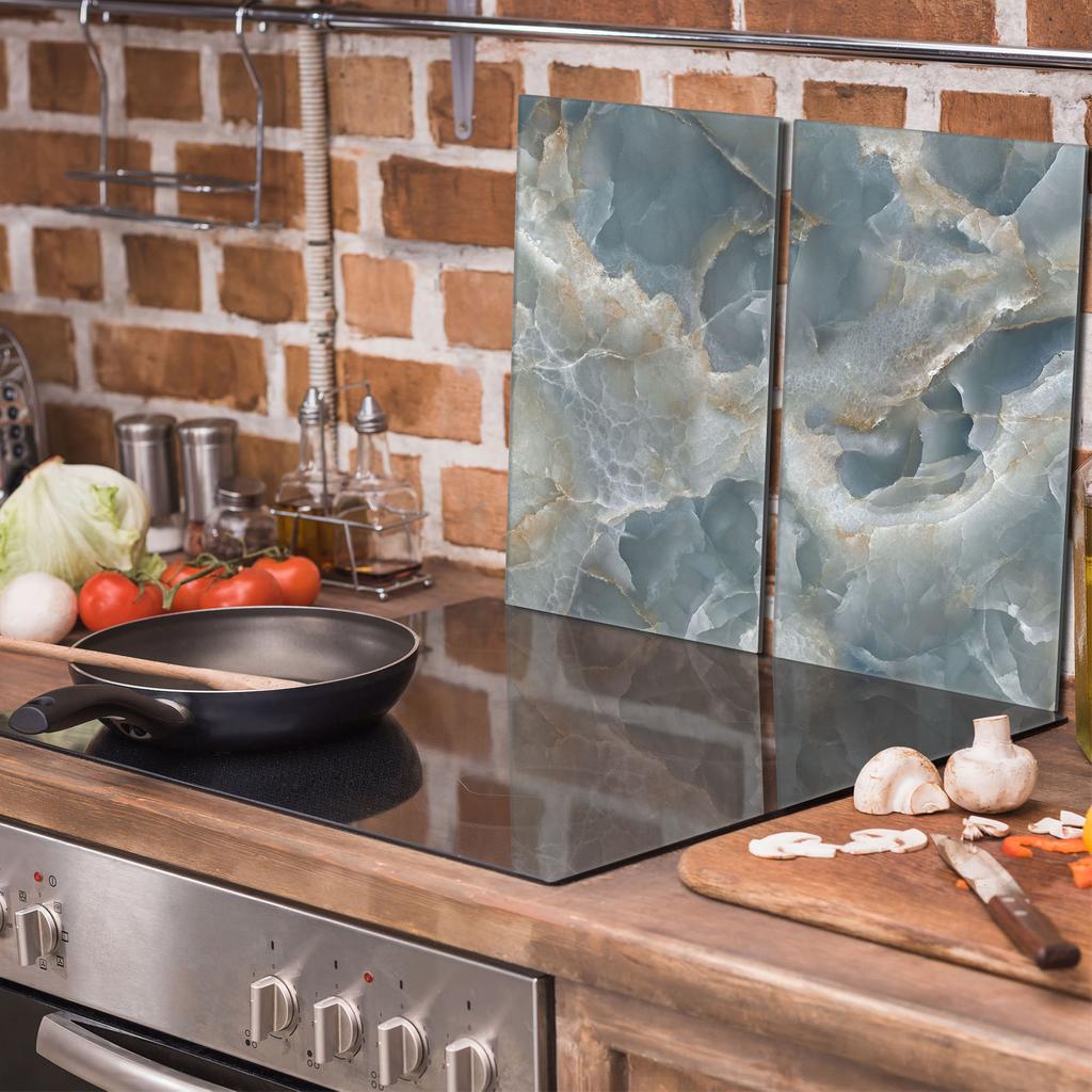 Glass Protective Stovetop Panel 2x30x52 Marble
