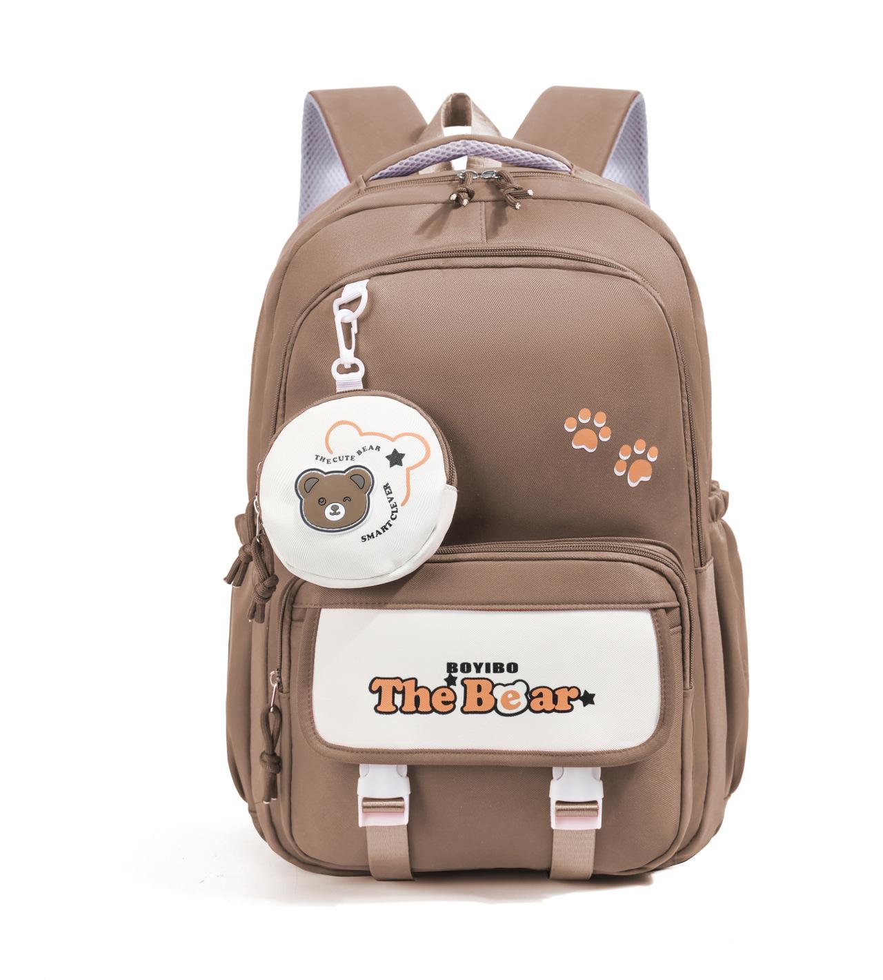 Orthopédie Pédiatrique Sacs d'école Pour Adolescentes Enfants Sac à dos imprimé Ours Cartable École Primaire Sacs à dos Imperméables de Voyage Livre