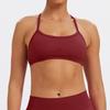 Women Seamless High Stretch Yoga Sports Bra, Lycra Spandex Convertible Removable Straps Fitness Tank Top