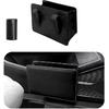 Car Trash Can, Foldable Waterproof Leather Car Garbage Organizer Holder, Automotive Mini Dustbin Container With One Roll Trash Bag, Universal