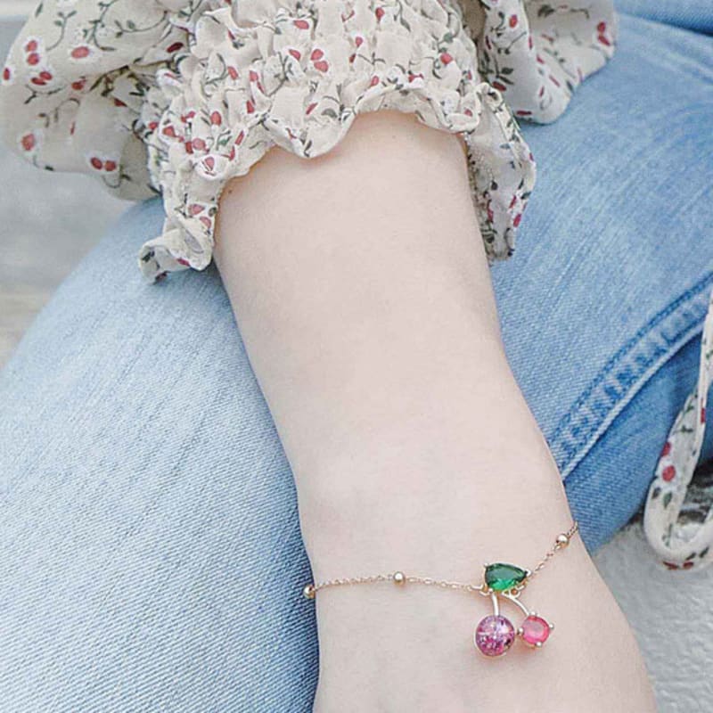 Luvinball Pulseira Bola de Neve Cereja