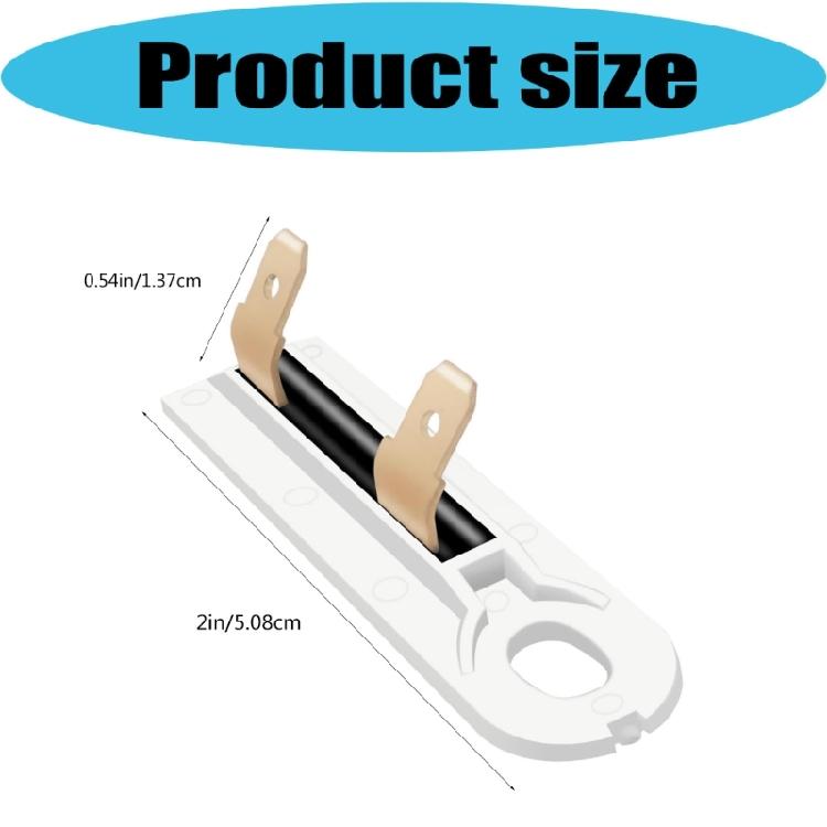 2 Pack Multiple Compatible Dryer Heat Fuse Metal Design Home Appliance Safety Device for Enhancing Safety and Durability