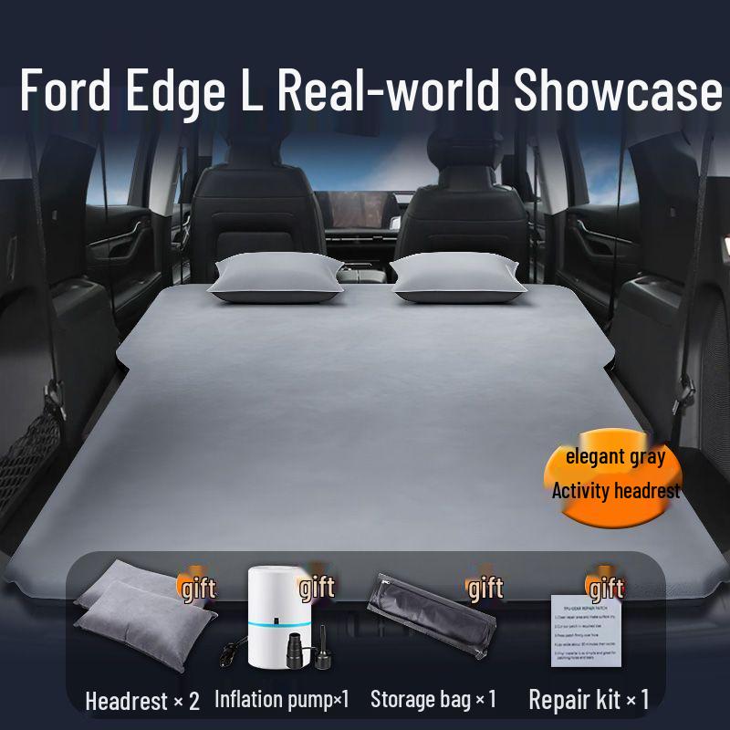 Ford Edge Automatic Inflatable Car Mattress: Rear Seat Sleeping Pad for Seven-Seater SUV