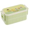 Skater Mamekichimameko Bento Made In Box, 600ml, Antibacterial, Two-Tier, Women's, Japan, YZW3AG-A