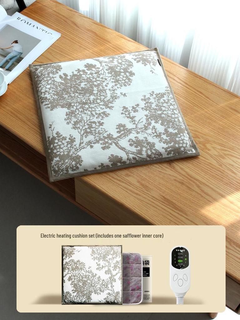 Wormwood Heated Seat Cushion with Moxibustion Therapy - Electric Heating Pad for Office Chairs
