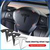 Car Style Steering Wheel Center Interior Sticker For Model 3 2022 Y X S Cc3 Cybertruck 2021 Y Juguete Roadster Coil 4