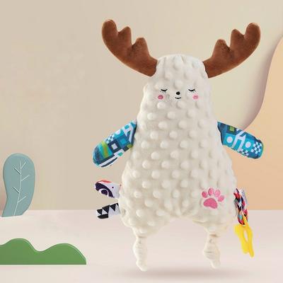 Přítulka spící plyšové zvířátko, jelen, korejské dětské produkty